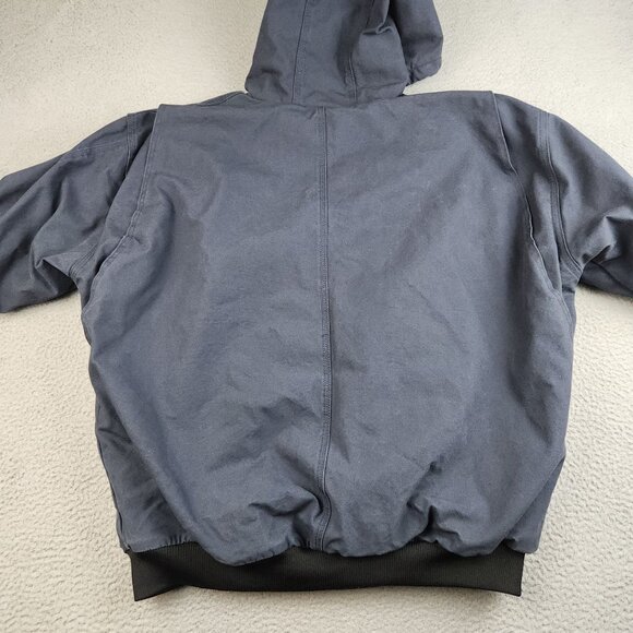 BERNE Canvas Jacket Men's 2XL Regular Quilt Lined Workwear Barn Hooded Azteca - Picture 14 of 15